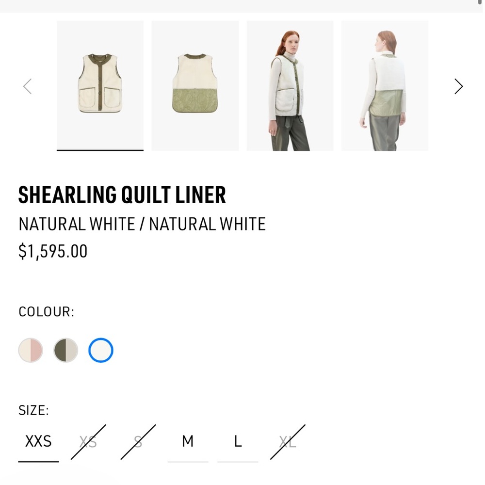 Marfa Stance S SHEARLING QUILT LINER NATURAL WHITE / YELLOW - Picture 3 of 15